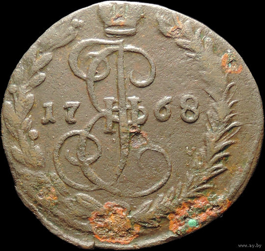Денга 1768 ЕМ, Отличная! С 1 Рубля!