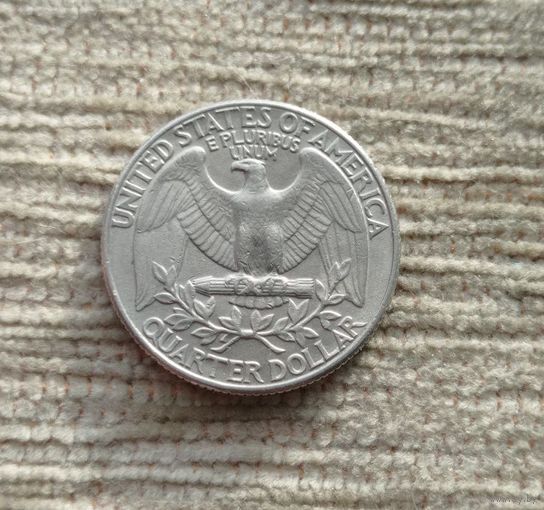 Werty71 США 1 квотер 25 центов 1/4 доллара 1990 D Орёл