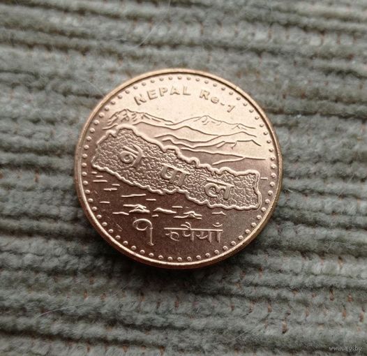 Werty71 Непал 1 рупия 2066 2009 карта Эверест