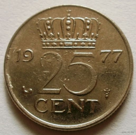 25 центов 1977 Нидерланды