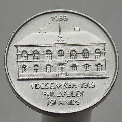 Исландия, 50 крон 1968 50 лет Независимости