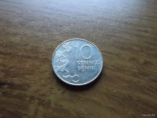 Финляндия 10 пенни 1991