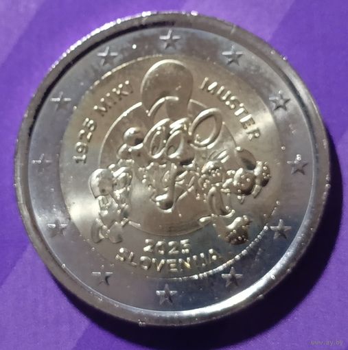 2 евро 2025 г  Словения