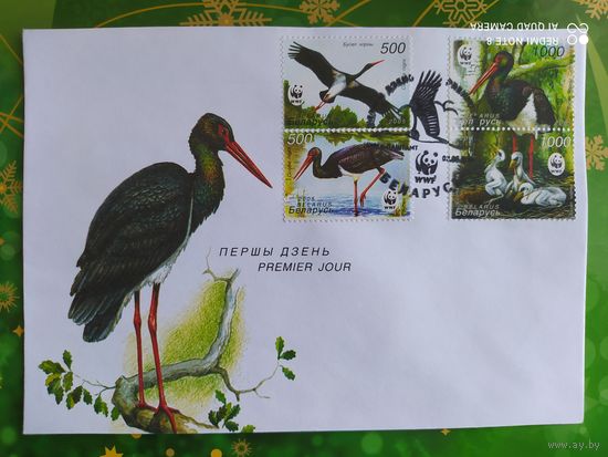 Беларусь 2004 КПД аист черный.