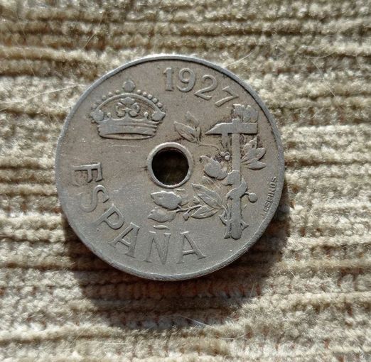 Werty71 Испания 25 сентимо 1927 песет