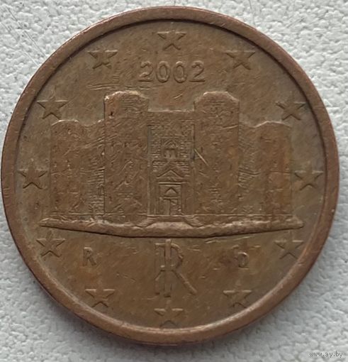 Италия 1 евроцент 2002 г.