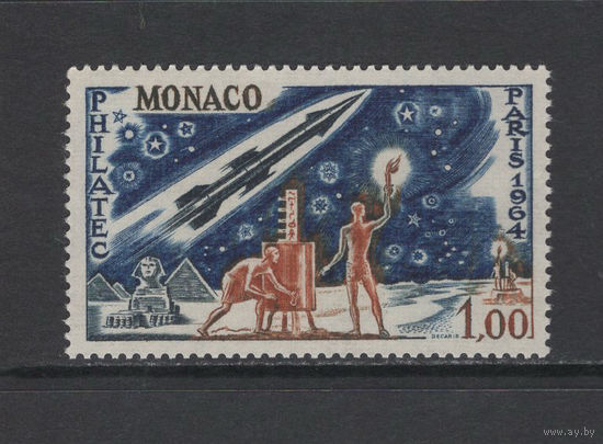 Космос Монако 1964** Фил.выставка в Париже Mi#772