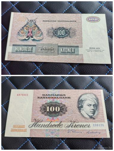 Распродажа с 1 рубля!!! Дания 100 крон. 1982-1985 г. (P-51) аUNC