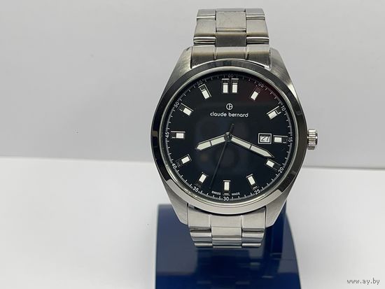 Часы Clauid Bernard,швейцарские,сапфир,нерж сталь.Старт с рубля