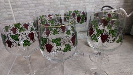 Фужеры Виноград Чехия