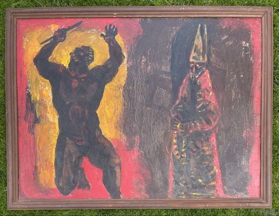 Кищенко;90/120см"Микеланджело", 1969г. Холст, масло. Размер 90х120 см.