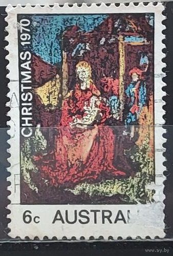 АВСТРАЛИЯ 1970г. Полная серия. Гаш. Рождество