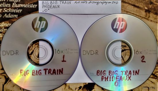 DVD MP3 дискография BIG BIG TRAIN & Sound Projects, PHIDEAUX, O (Progressive rock, Neo Progressive) - 2 DVD