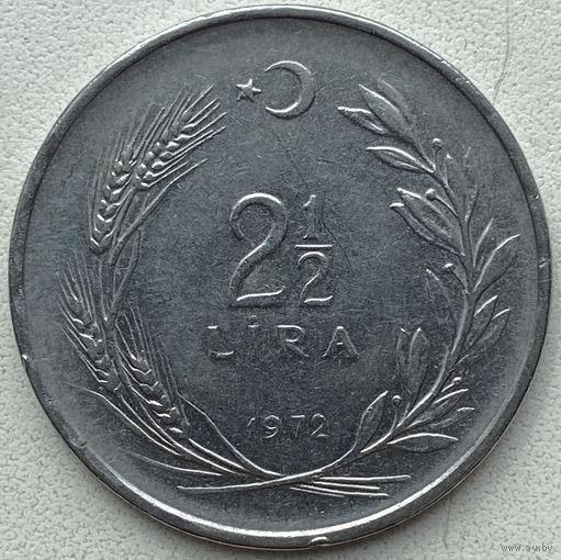 Турция 2,5 лиры 1972 г.