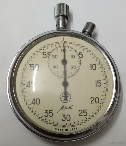 СЕКУНДОМЕР АГАТ! ЗНАК КАЧЕСТВА! MADE IN USSR! В РЕМОНТ!
