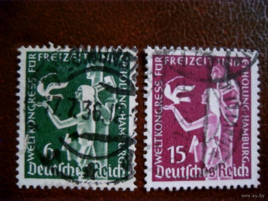 DR Рейх. 1936 год Mi. 622-623 mi.2.5 euro