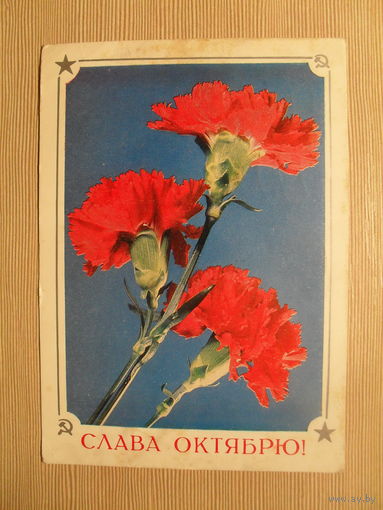 ПОДПИСАННАЯ ОТКРЫТКА. СССР.СЛАВА ОКТЯБРЮ. 1976 г. фото. Б. КРУЦКО