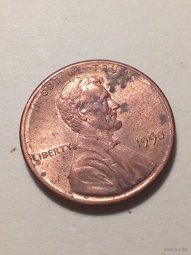 1 цент США 1990