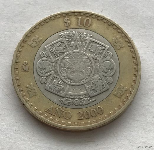Мексика 10 песо 2000 - Миллениум
