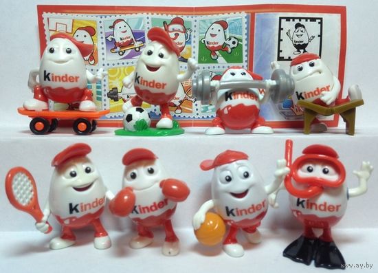 Серия игрушек из киндера Киндерино спорт