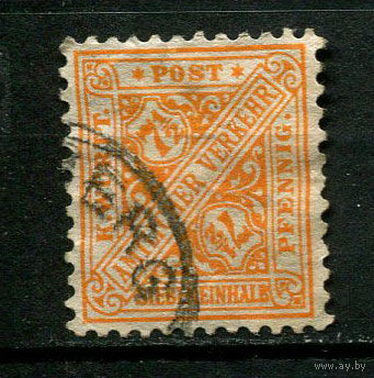 Германские земли - Вюртемберг - 1916 - Цифры 7 1/2Pf - [Mi.238] - 1 марка. Гашеная.  (Лот 141BR)