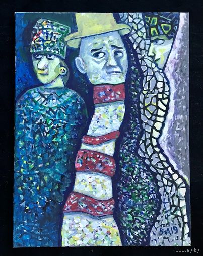 Акулов В.И. "Благими намерениями..." Холст, акрил. Размер 80х60 см.