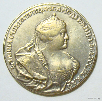 Полтина 1739 (в каталоге нет описания , несеребрянная)