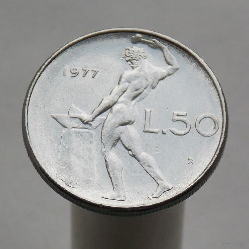 Италия 50 лир 1977