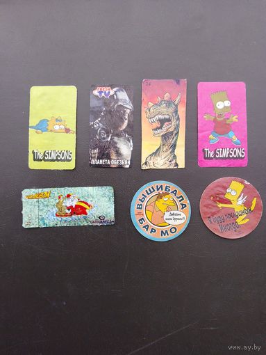 Наклейки от жвачки #14. Цена за одну наклейку (см. описание)