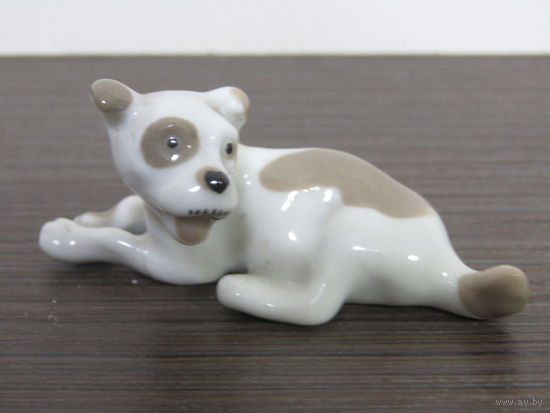 С рубля. "Английский пойнтер". Статуэтка. Миниатюра. ЛФЗ. Ленинградский фарфоровый завод. Ретро СССР. м