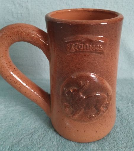 Кружка Копысь, обливная керамика.