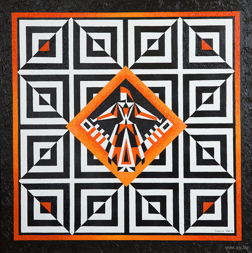 Картина иллюзия маслом на холсте худ. Дарья Еремеева