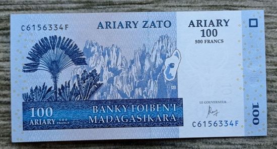 Werty71 Мадагаскар 100 ариари 2004 UNC банкнота