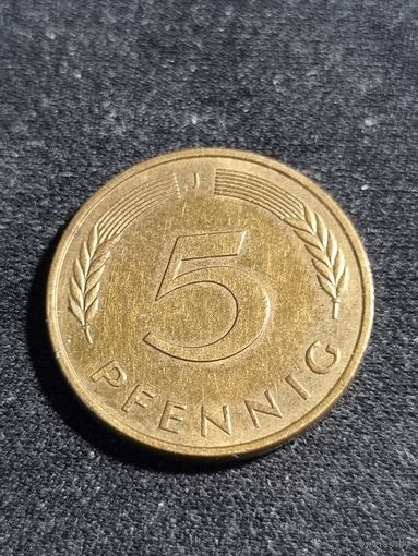 Германия 5 пфеннигов 1987 J