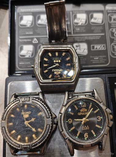Лот часов. Orient и Seiko. В ремонт или как доноры