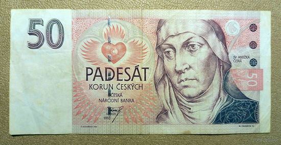 Чехия, 50 крон 1993 г.