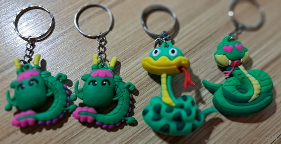 Брелок Дракончик, новый-4шт