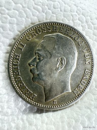 3 марки 1914 Баден Германия