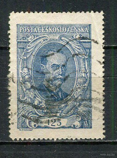 Первая Чехословацкая республика - 1920 - Первый президент Чехословацкой Республики Томаш Гарриг Масарик - [Mi. 161a] - полная серия - 1 марка. Гашеная.  (Лот 73Ga)-T25P40