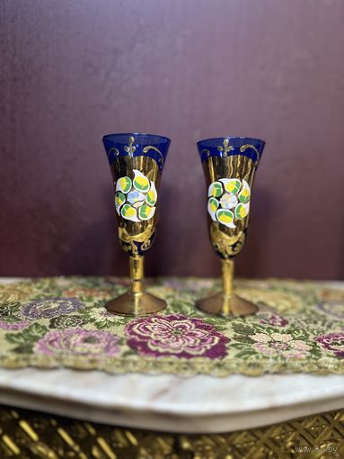 Рюмки, ручная работа, Богемия, Европа, много лотов с рубля