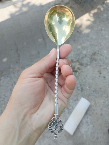 Ложка серебро ссср, 916 проба, большая, вес 53гр