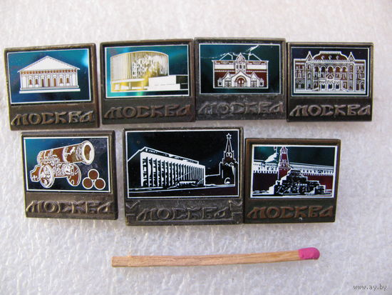 Значки. город Москва. керамическая вставка, цена за 1 шт.