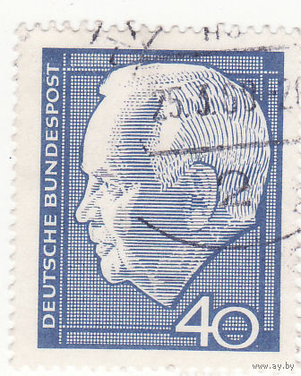 Д-р х. к. Генрих Любке (1894-1972), 2nd Федеральный президент 1964 год
