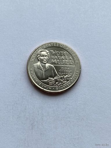 25 центов 2022 г., Нина Отеро-Уоррен, США.