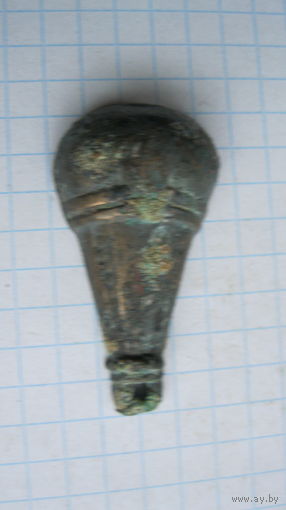 Привеска старинная. Бронза, литье.