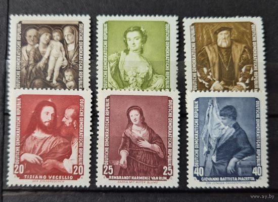 Германия, ГДР 1957 г. Mi.586-591 MNH** полная серия