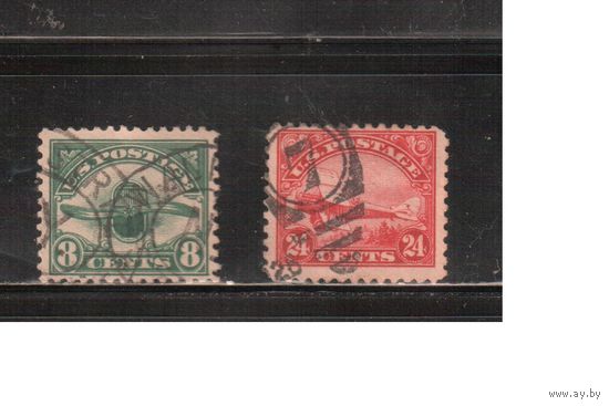 США-1923, (Скотт.С4,С6),  гаш. , Стандарт, Авиапочиа, Самолеты