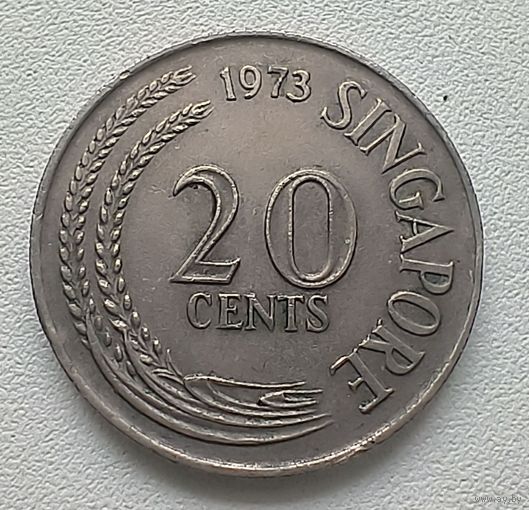 Сингапур 20 центов, 1973 5-12-34