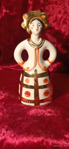 КОЛЛЕКЦИОННАЯ ФАРФОРОВАЯ СТАТУЭТКА КАРНАВАЛ ДЕВУШКА МАТРЁШКА ДУЛЕВО СССР ОРИГИНАЛ  .  Распродажа Коллекции !!! . Экспресс  Аукцион с рубля без МПЦ   .Много лотов в продаже .