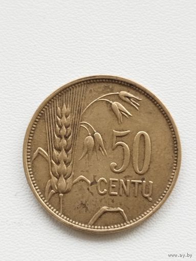Литва 50 центов 1925 г.
